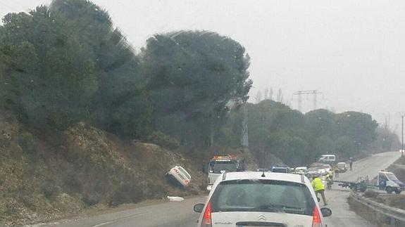 Imagen del accidente.