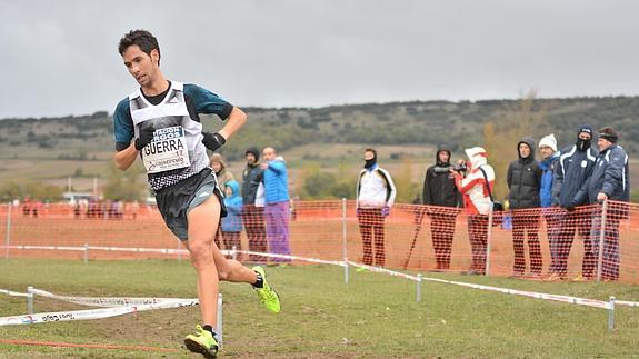 Javier Guerra, durante un cros anterior. 