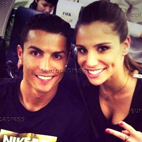 Lucía Villalón y Cristiano Ronaldo