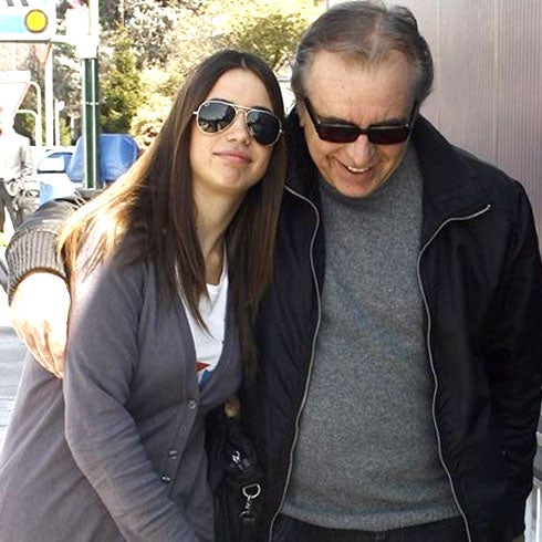 Elena Furiase, con su padre Guillermo