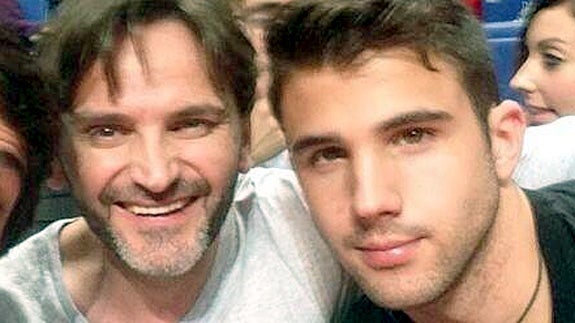 Fernando Tejero con Miguel Ortiz. 