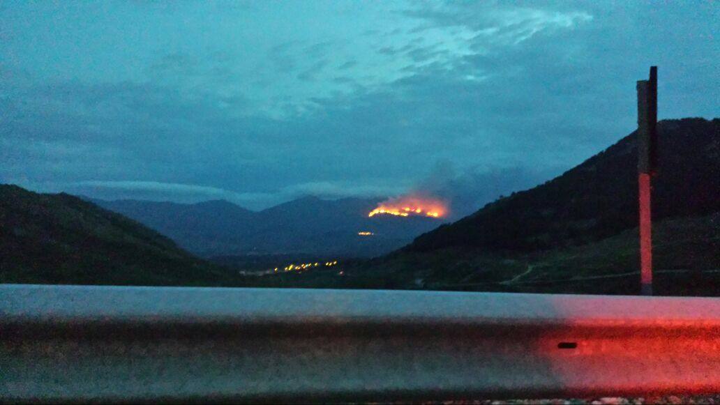 Imagen del lugar del fuego. 