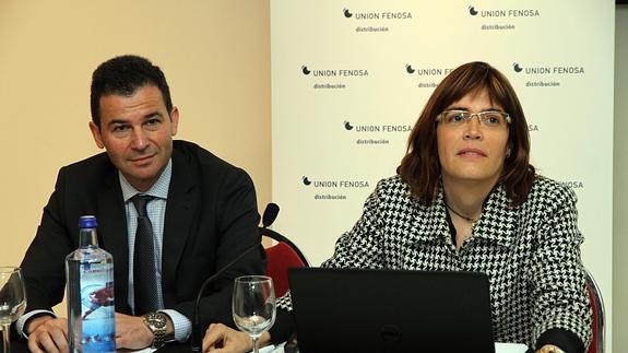 Raúl Nieto y Ana María Jiménez, durante la presentación de los datos. 