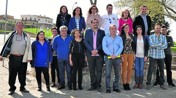 Integrantes de la candidatura de Ciudadanos en Ciudad Rodrigo. 