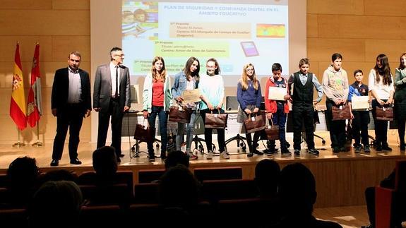 Acto de entrega de los premios. 