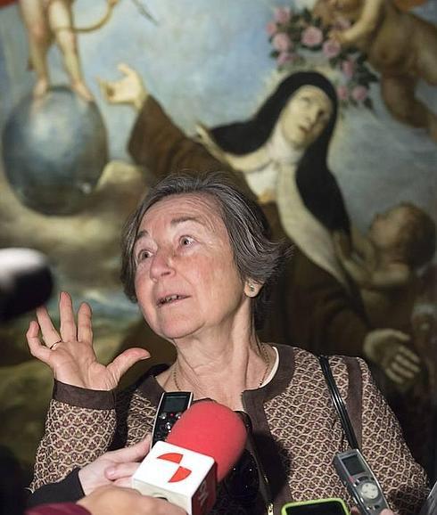 La visitante 25.000 a la vigésima edición de la exposición de Las Edades del Hombre 'Teresa de Jesús. Maestra de oración', Teresa Plà.