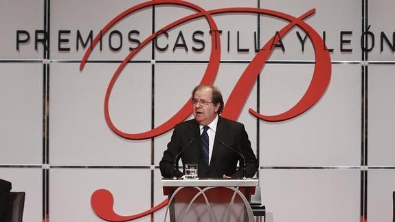 Juan Vicente Herrera durante su discurso en los Premios. 