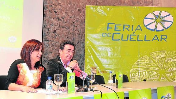 La concejala de Turismo y el alcalde de Cuéllar presentan la Feria Comarcal.