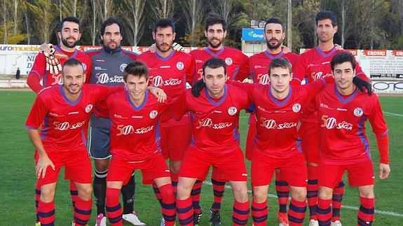 Alineación del Calahorra en un partido de esta temporada. 