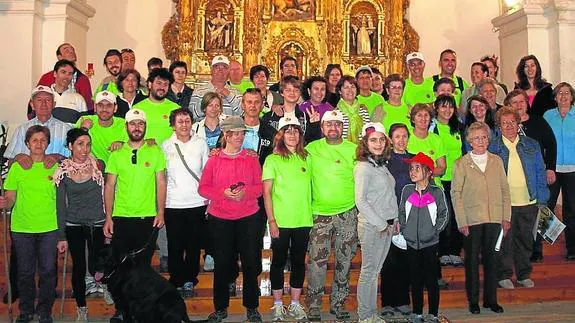 El grupo de peregrinos que este año realizó la primera parte de la ruta. 