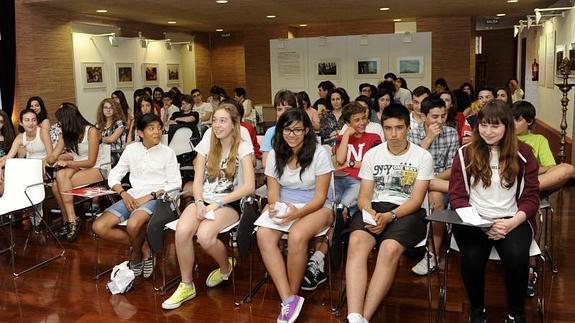 Alumnos del IES La Merced, durante la jornada.