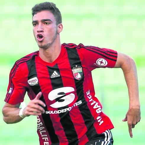 Mikel Villanueva, durante un partido con el Deportivo Lara venezolano.