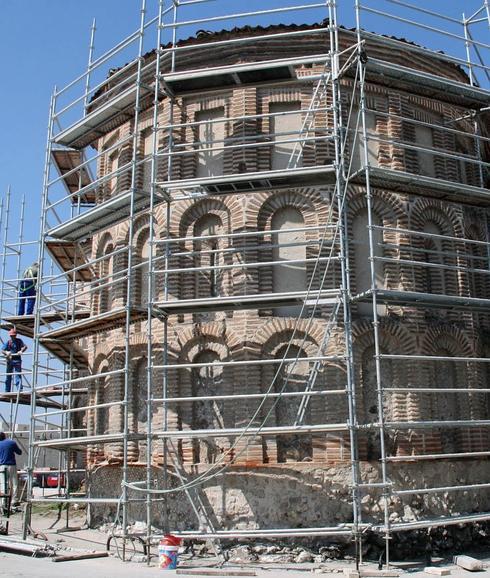 Las obras han comenzado ya en el templo de San Martín.