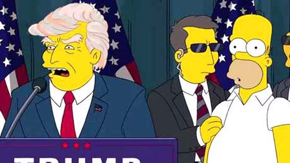 'Los Simpson' serán testigos de la etapa política de Donald Trump.