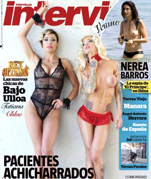 Portada de Interviú con Tatiana y Chloe.