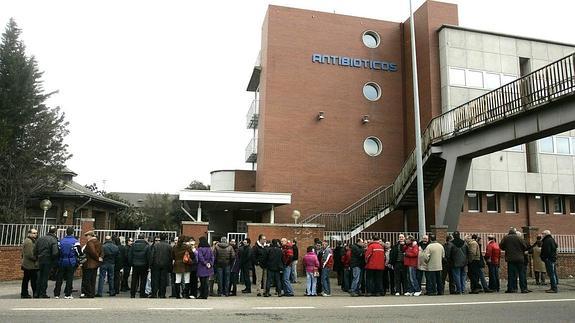 La empresa Antibióticos, en León.