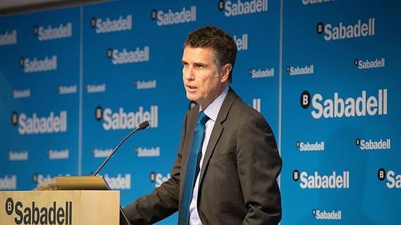 El consejero delegado de Banco Sabadell, Jaime Guardiola. EL NORTE