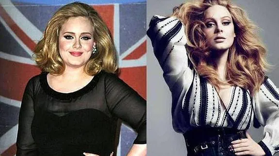 El antes y el después de Adele.