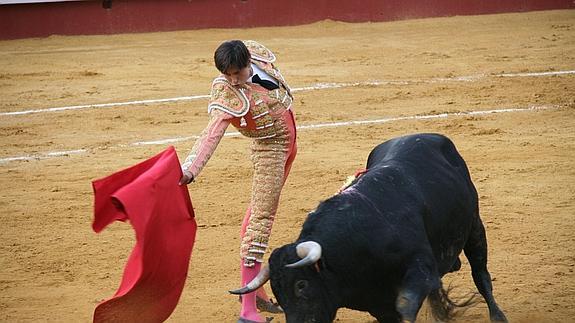 Andrés Roca Rey, durante la faena. 