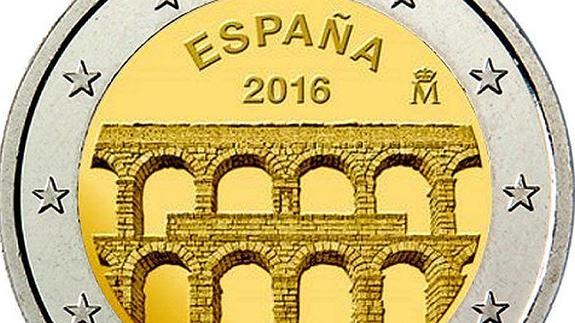 La moneda de 2 euros con el Acueducto llegará a los bolsillos en el primer semestre de 2016