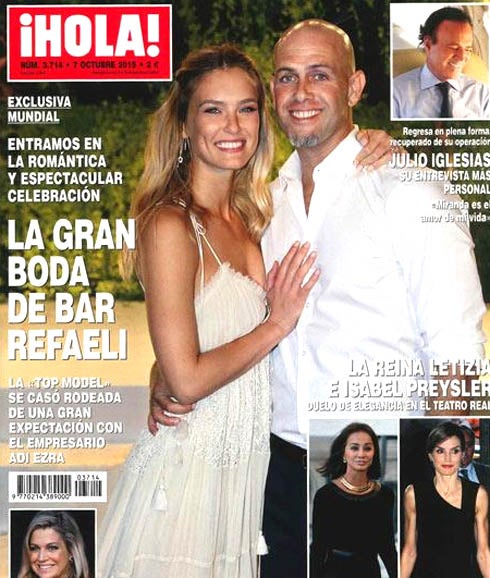 Bar Refaeli y Adi Ezra en la portada de 'Hola!'