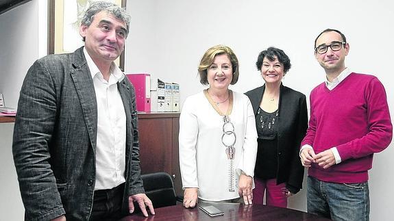 Alfonso Buenaventura, Rosa López, Soledad Murillo y David Serrada. 
