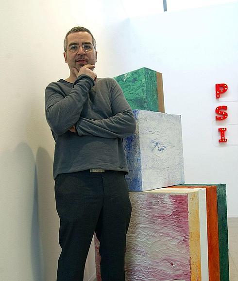 Alberto Reguera, en una de sus exposiciones anteriores.