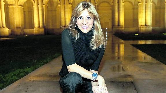 La escritora madrileña Reyes Monforte, ayer en el Museo Patio Herreriano de Arte Contemporáneo. Henar Sastre