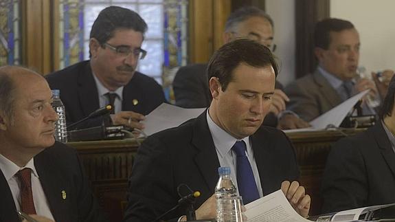 Máximo Gómez, en el anterior mandato en su escaño de diputado provincial.