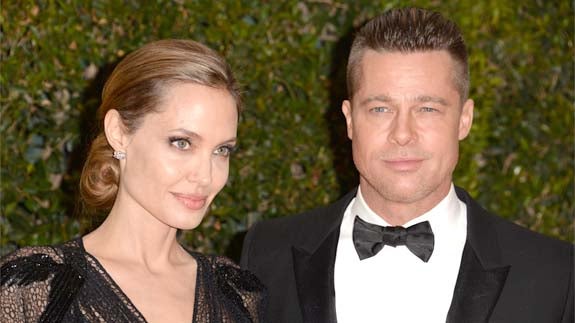 Angelina Jolie y Brad Pitt. 