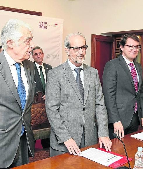 Galán, Ruipérez y Mañueco presentaron el proyecto el pasado 23 de octubre. 