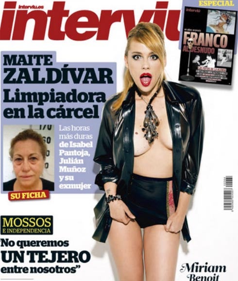 Portada de 'Interviú' con Miriam Benoit.