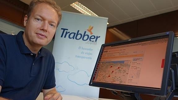 Óscar Frías, Ceo del buscador español Trabber.es  EL NORTE