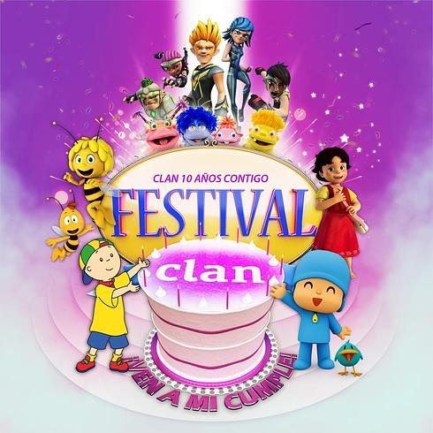 Celebra con Los Lunnis, Caillou y Pocoyó el cumpleaños de Clan