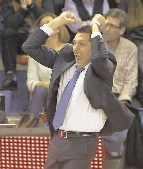 Nacho Lezcano, durante la Copa Príncipe del año pasado entre el Quesos Cerrato y el Breogán.