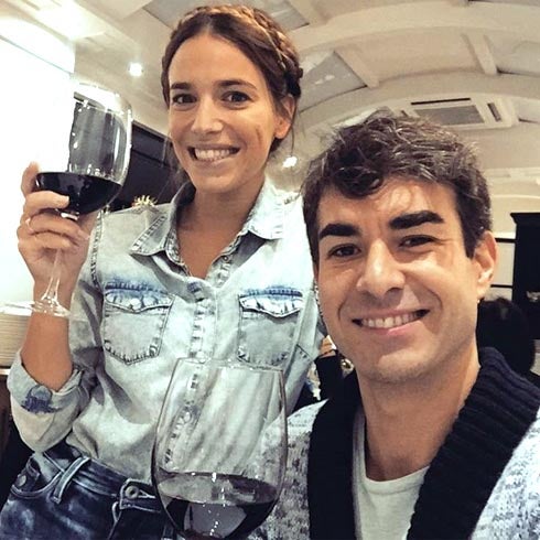 Flora González con el vallisoletano Daniel Muriel.