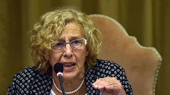  alcaldesa de Madrid, Manuela Carmena. AFP