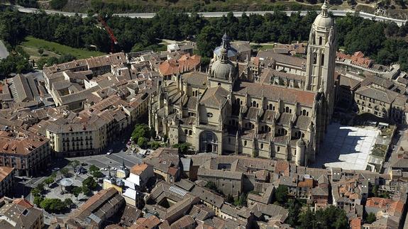Vista del casco histórico de Segovia, que será regulado por el plan. Ical