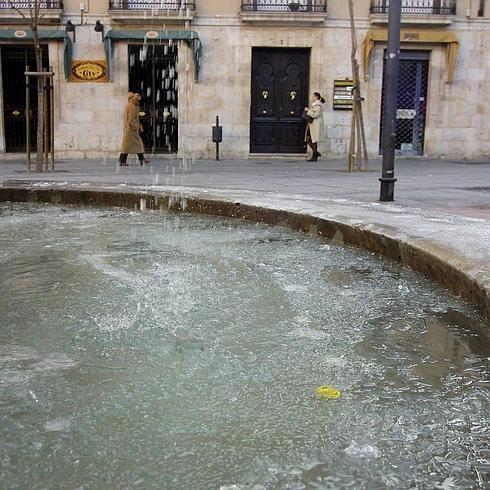 Es posible que se vuelvan a ver fuentes heladas este fin de semana en Castilla y León