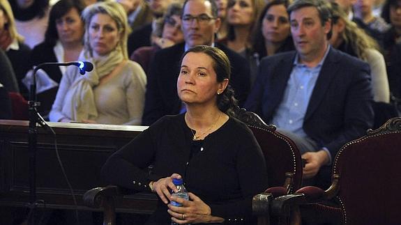 Montserrat González durante su intervención en el juicio por el asesinato de Isabel Carrasco.