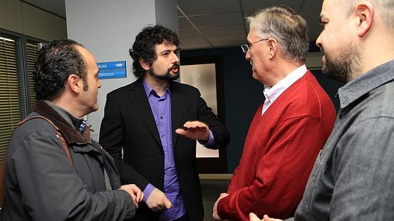 De izquierda a derecha, José Ángel Frías, José Sarrión, José Luis Ordóñez y Ángel Galindo. 