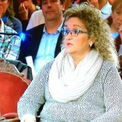 Elena Moandeira durante su declaración.