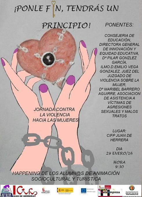 El cartel de las jornadas lo han diseñado los propios alumnos del instituto Emilio Ferrari.