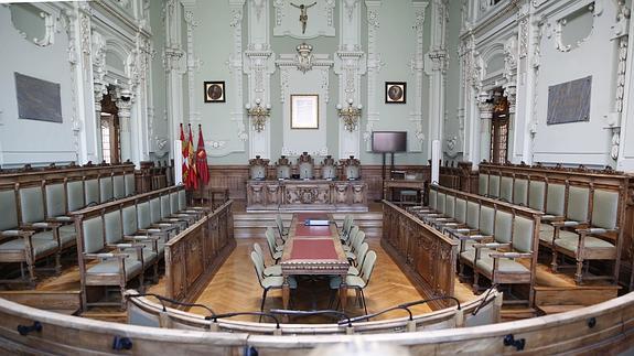 Salón de planos del Ayuntamiento. 