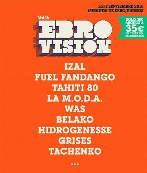 Cartel del Ebrovisión 2016.