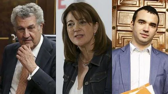 Jesús Posada, Soraya Rodríguez y Pablo Yáñez.