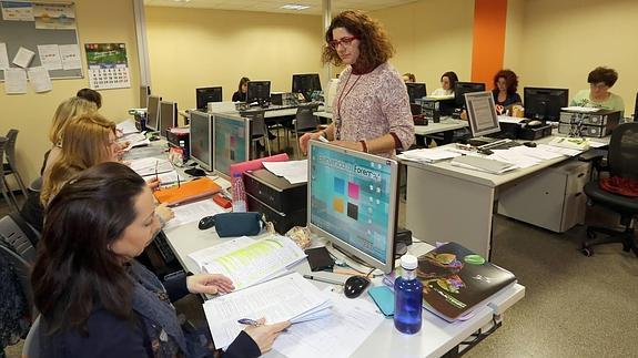 Asistentes a un curso de formación impartido por Forem en Valladolid.