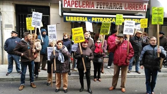 Protesta de los vecinos de Pilarica.