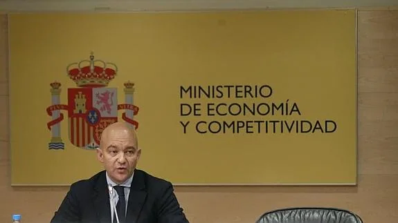 El secretario de Estado de Comercio, Jaime García- Legaz, en la presentación de los resultados. 