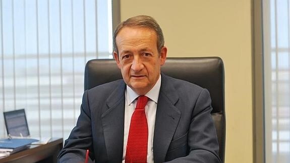 El presidente de Europac, José Miguel Isidro, en el despacho de la compañía en Madrid. 